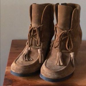 Franco Sarto Leather wedges. Women’s size 7.